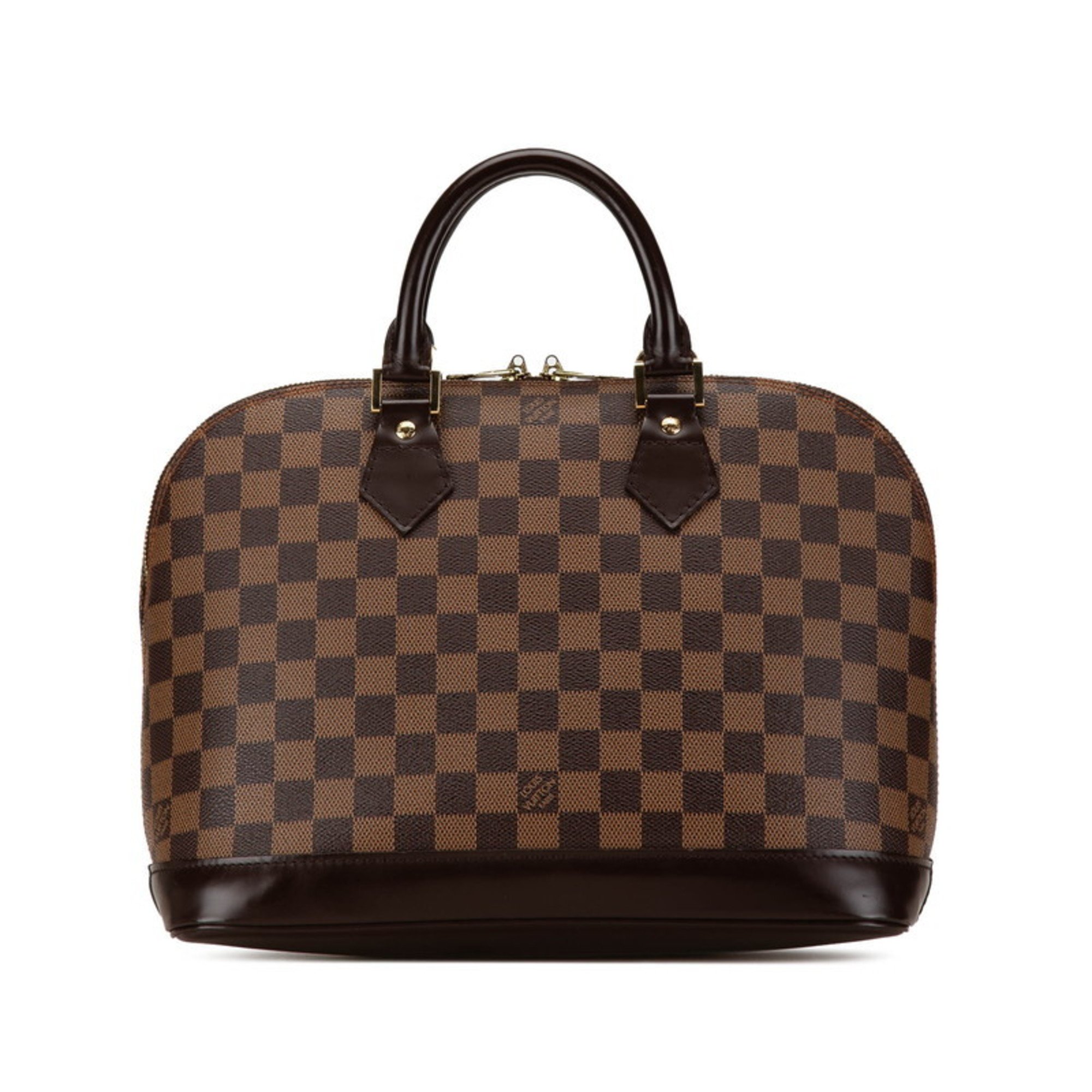 Louis Vuitton Damier Alma Handbag N51131 Brown PVC Leather Women's LOUIS VUITTON