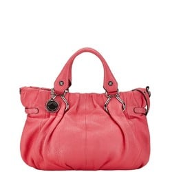 Celine Pillow Small Handbag Shoulder Bag Pink Leather Women's CELINE