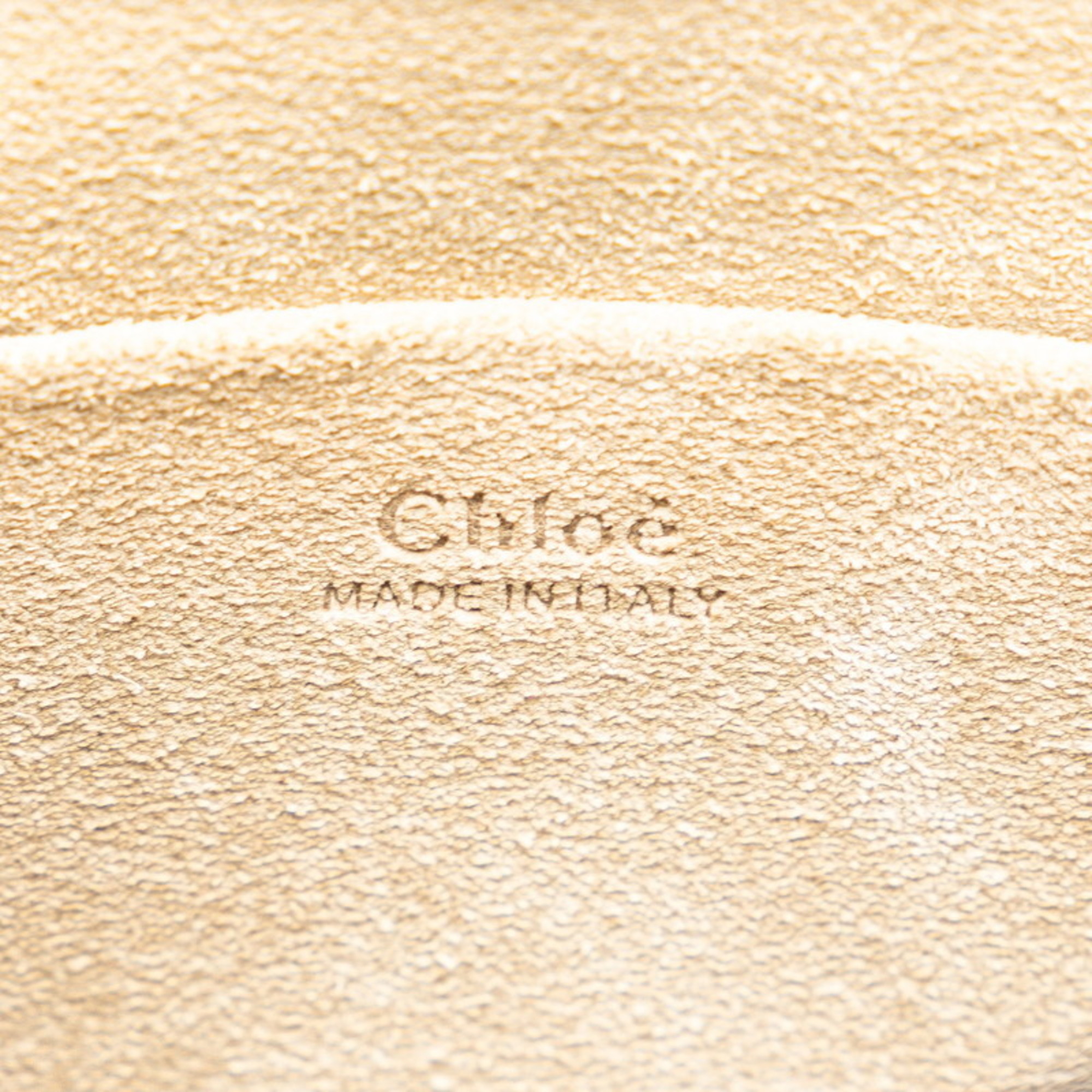 Chloé Chloe handbag shoulder bag beige leather ladies