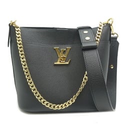 Louis Vuitton Rock & Walk Women's Shoulder Bag M24006 Grained Calf Leather Black