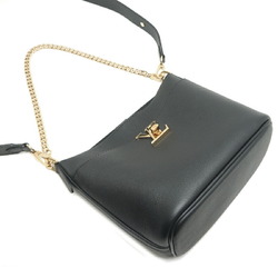 Louis Vuitton Rock & Walk Women's Shoulder Bag M24006 Grained Calf Leather Black