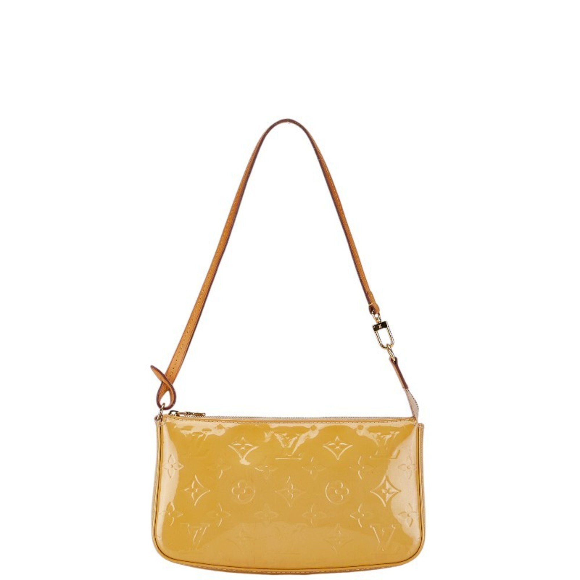 Louis Vuitton Monogram Vernis Lexington Pouch Shoulder Bag M91010 Yellow Patent Leather Women's LOUIS VUITTON