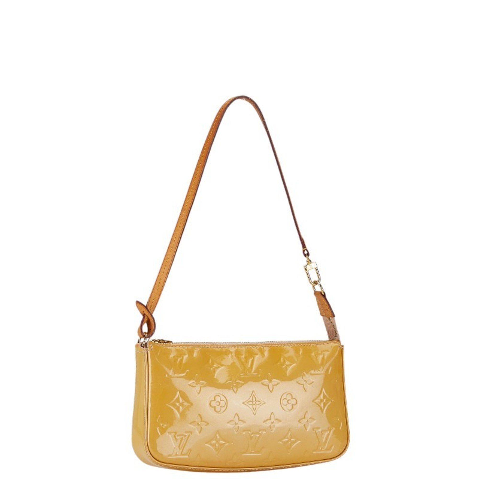 Louis Vuitton Monogram Vernis Lexington Pouch Shoulder Bag M91010 Yellow Patent Leather Women's LOUIS VUITTON