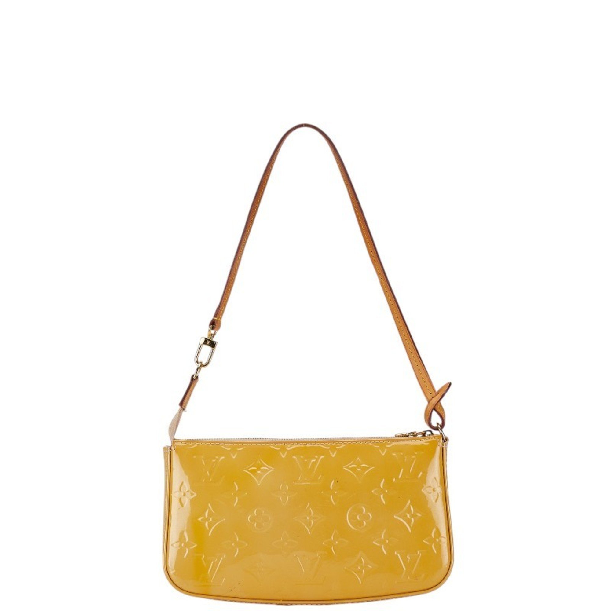 Louis Vuitton Monogram Vernis Lexington Pouch Shoulder Bag M91010 Yellow Patent Leather Women's LOUIS VUITTON