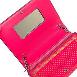 GUCCY Sega Chain Wallet Shoulder Bag 524967 0416 Pink Gold Leather Women's GUCCI