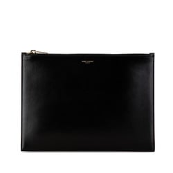 Saint Laurent Clutch Bag 635099 Black Leather Men's SAINT LAURENT