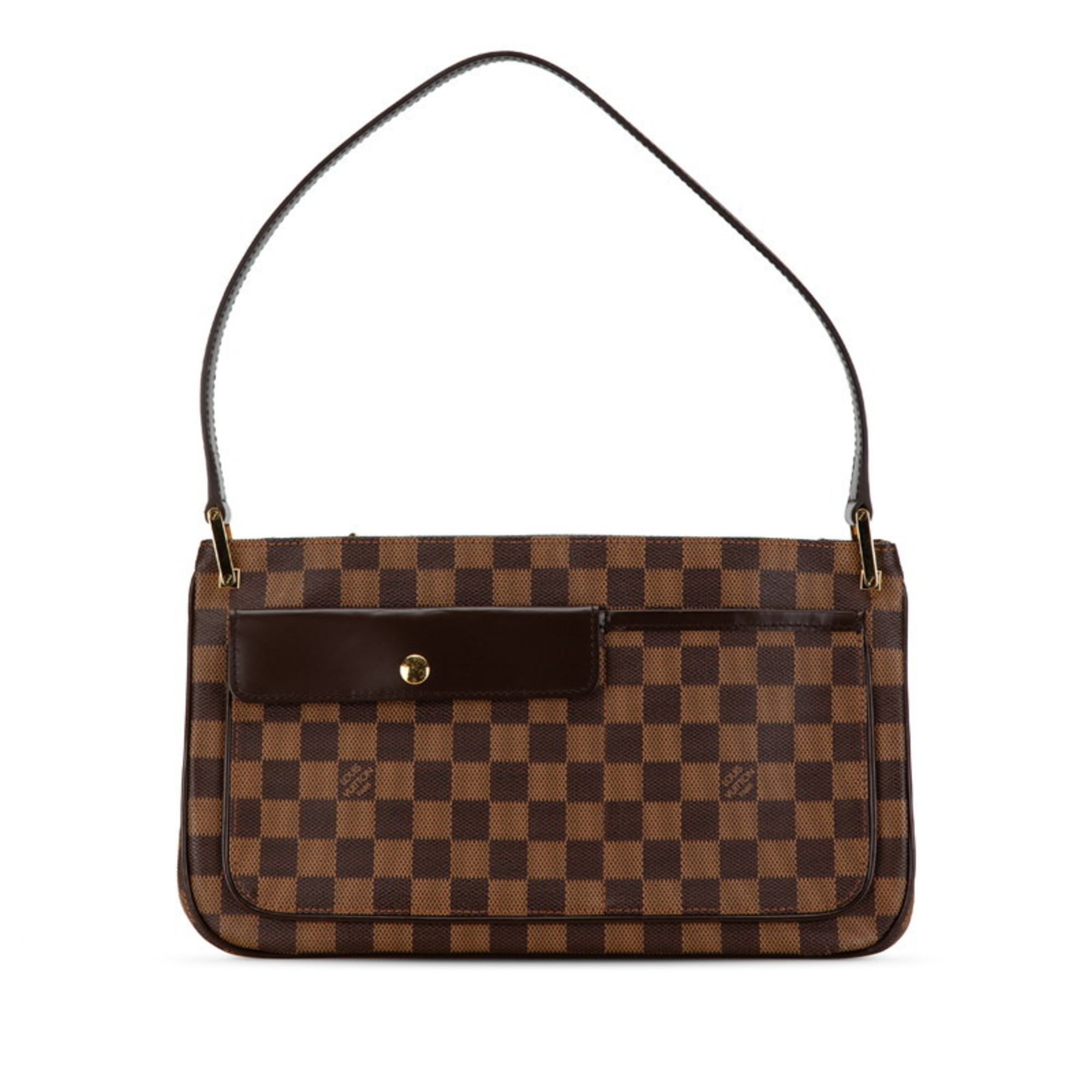 Louis Vuitton Damier Auburn Shoulder Bag N51129 Brown PVC Leather Women's LOUIS VUITTON