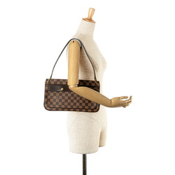 Louis Vuitton Damier Auburn Shoulder Bag N51129 Brown PVC Leather Women's LOUIS VUITTON