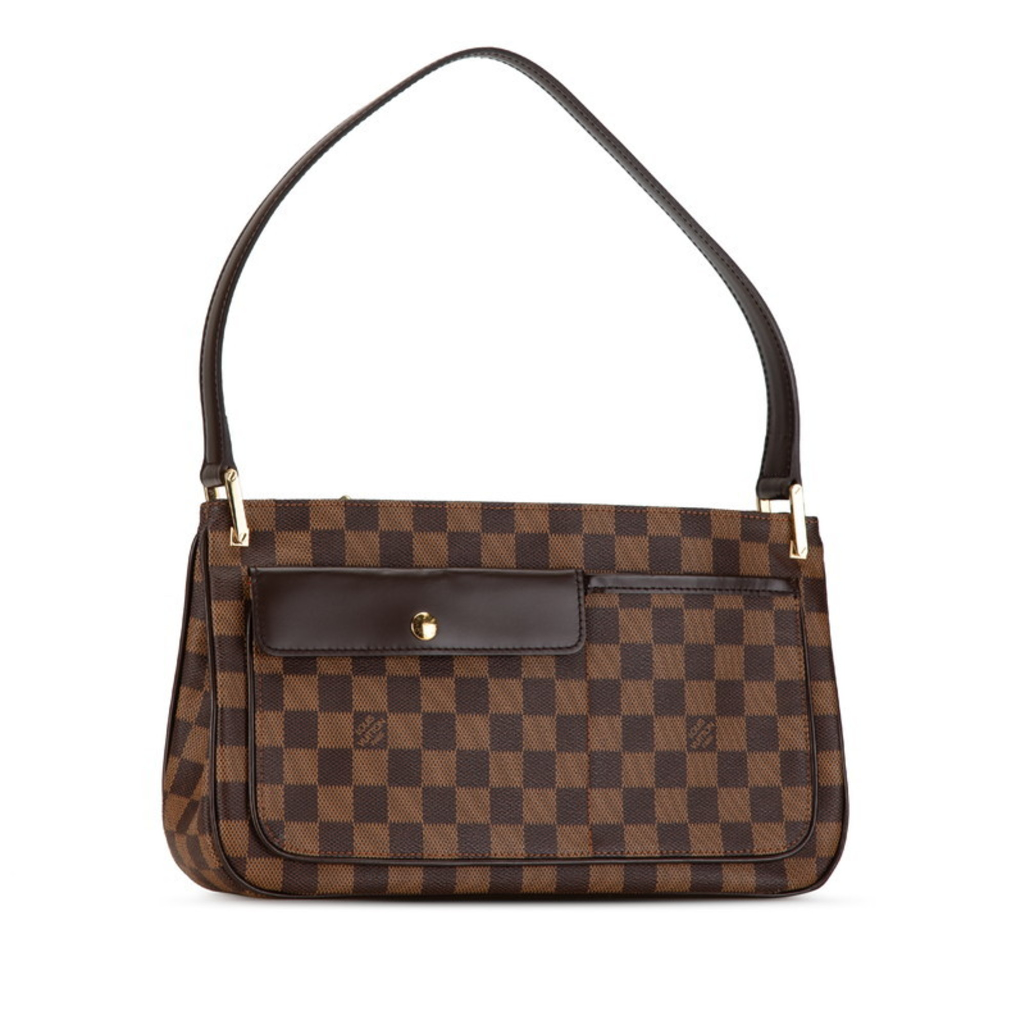 Louis Vuitton Damier Auburn Shoulder Bag N51129 Brown PVC Leather Women's LOUIS VUITTON