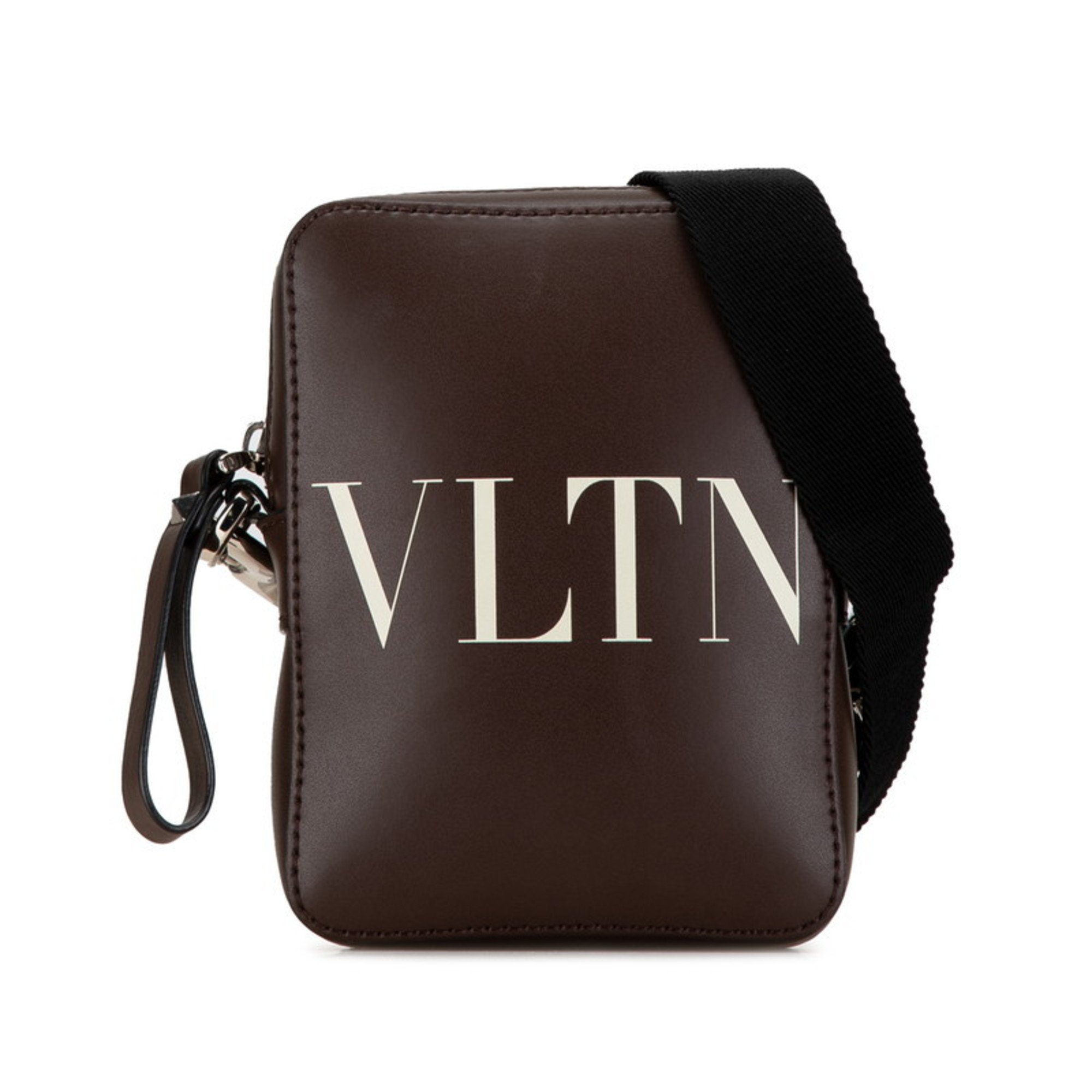 Valentino Shoulder Bag Brown Leather Women's VALENTINO