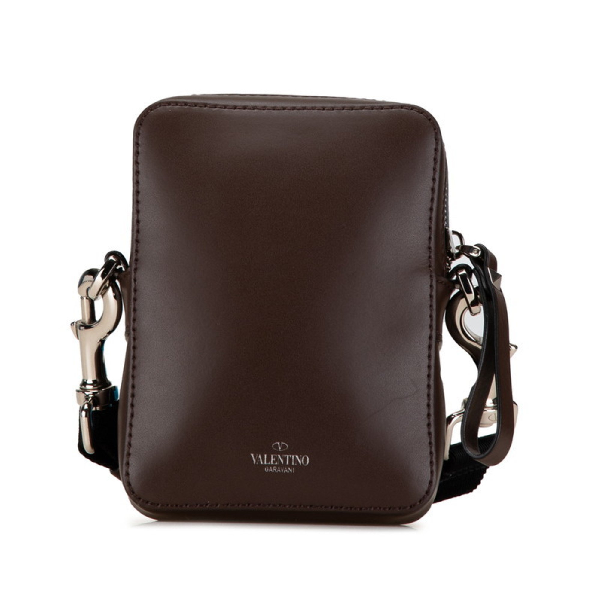 Valentino Shoulder Bag Brown Leather Women's VALENTINO