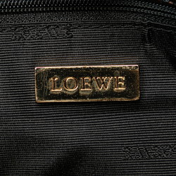 LOEWE Anagram Amazona Fusta Handbag Bronze Brown Leather Women's