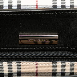 Burberry Nova Check Handbag Bag Black Leather Women's BURBERRY