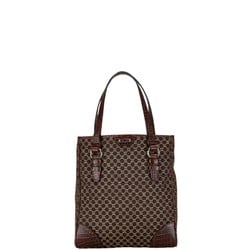 Celine Macadam Tote Bag Handbag Brown Canvas Leather Women's CELINE