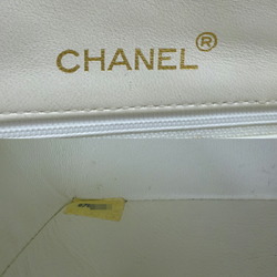 Chanel Matelasse Chain Shoulder Women's Bag Lambskin White