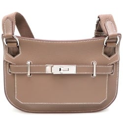 Hermes Gypsiere Women's Shoulder Bag Swift Etoupe (Beige) with Metal Fitting Seal and B Stamp Made in 2023