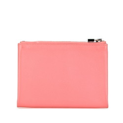 Hermes Atou 14 PM Pouch Evercolor Pink Swift Leather Women's HERMES