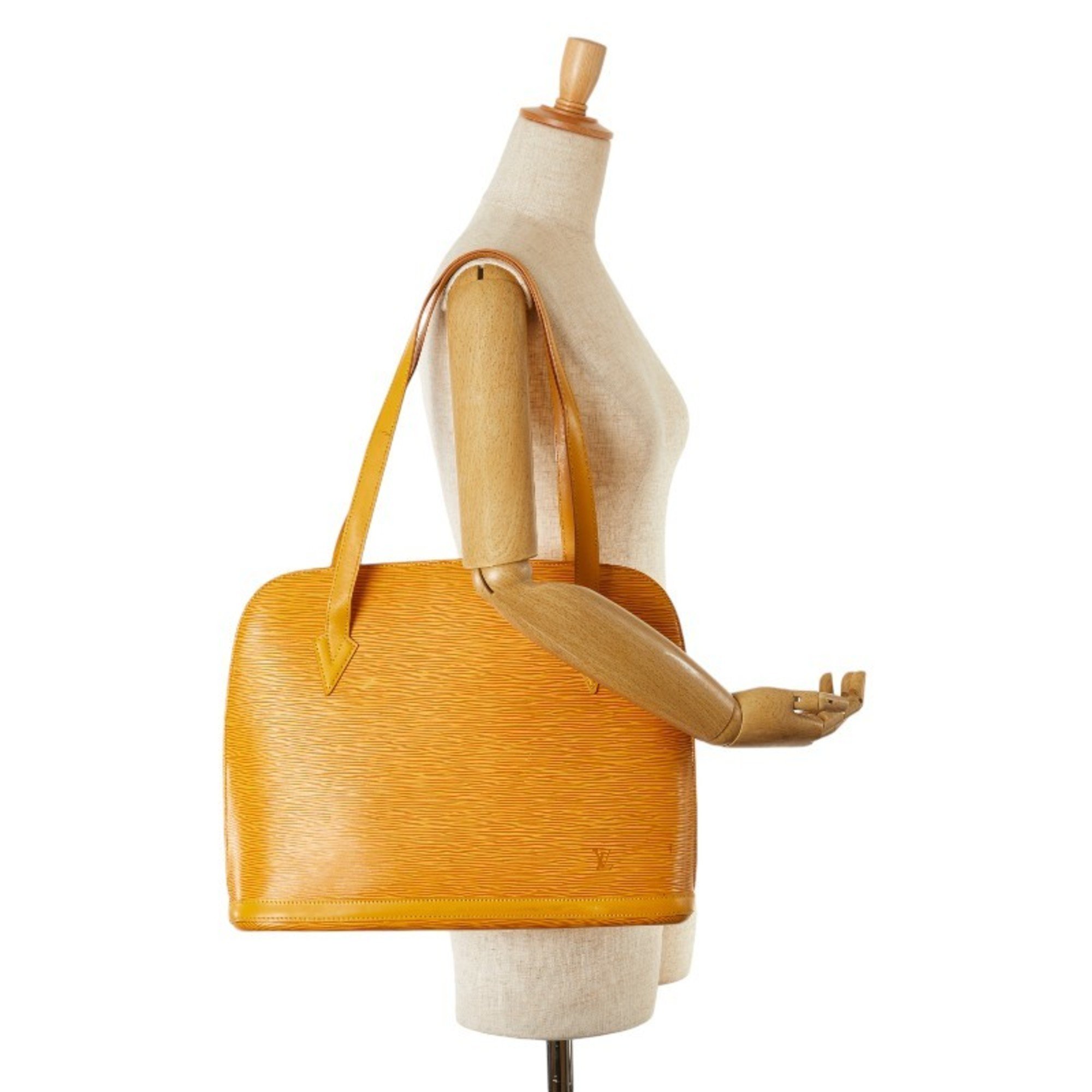 Louis Vuitton Epi Rucksack Shoulder Bag Tote M52289 Tassili Yellow Leather Women's LOUIS VUITTON