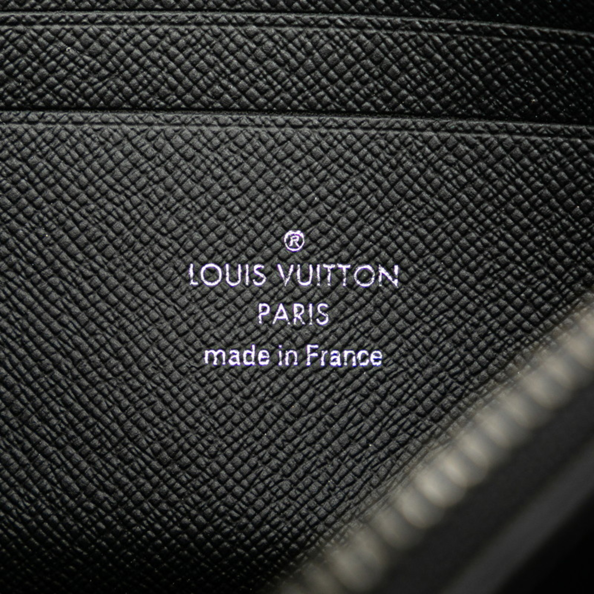 Louis Vuitton Monogram Eclipse Pochette Discovery Clutch Bag M62291 Black PVC Leather Men's LOUIS VUITTON