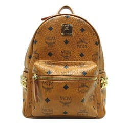 MCM Backpack Small Women's Backpack/Daypack Viseto Coated Cognac (Camel Brown)