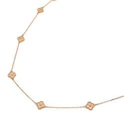 Van Cleef & Arpels Sweet Alhambra 16 motif long women's necklace VCAR08DG00 750 pink gold