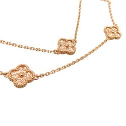 Van Cleef & Arpels Sweet Alhambra 16 motif long women's necklace VCAR08DG00 750 pink gold