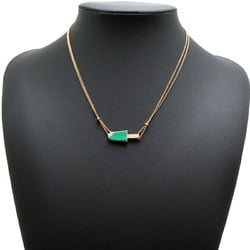 Bvlgari Malachite Gelati Women's Necklace 356186 750 Pink Gold