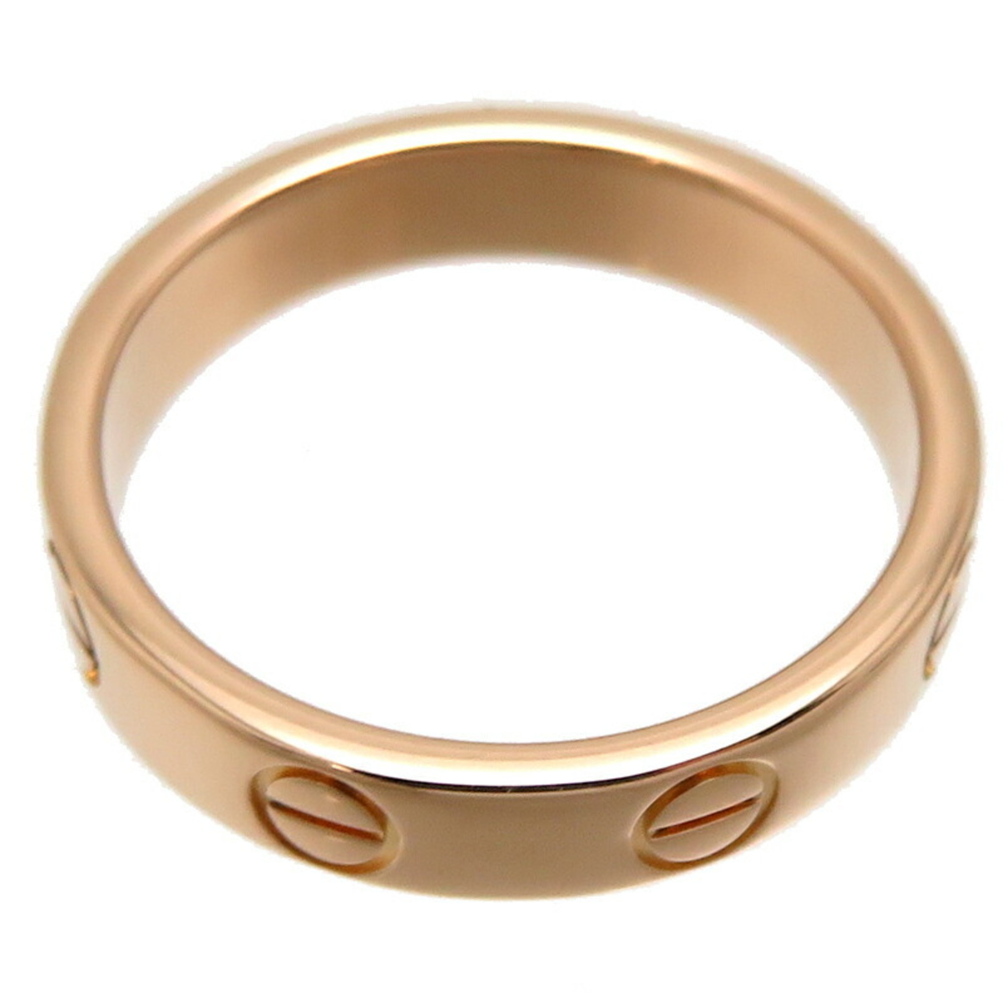 Cartier #48 Love Ladies Ring, 750 Pink Gold, Size 8