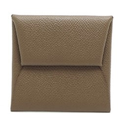 Hermes Bastia X Stamp 2016 Women's and Men's Coin Case Epsom Leather Etoupe (Grey)