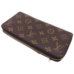 Louis Vuitton Zippy Wallet, torn, pet odor, ladies and men's long wallet M42616 Monogram Brown