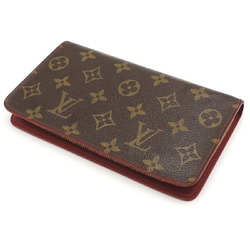 Louis Vuitton Cherry Porte Monnaie Zip Women's Long Wallet M95006 Monogram Brown