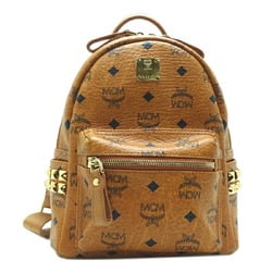 MCM Backpack Small Women's Backpack/Daypack MMK3AVE41CO001 Viseto Coated Cognac (Camel Brown)