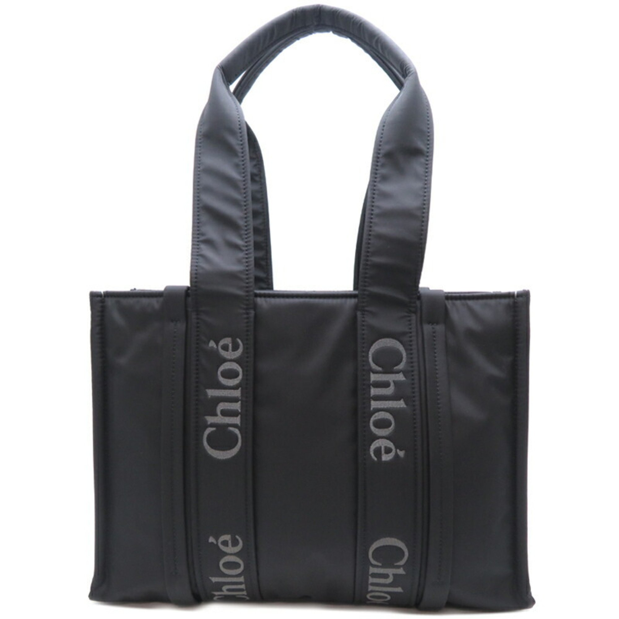 Chloé Chloe Woody Medium Nylon Women's Tote Bag Black