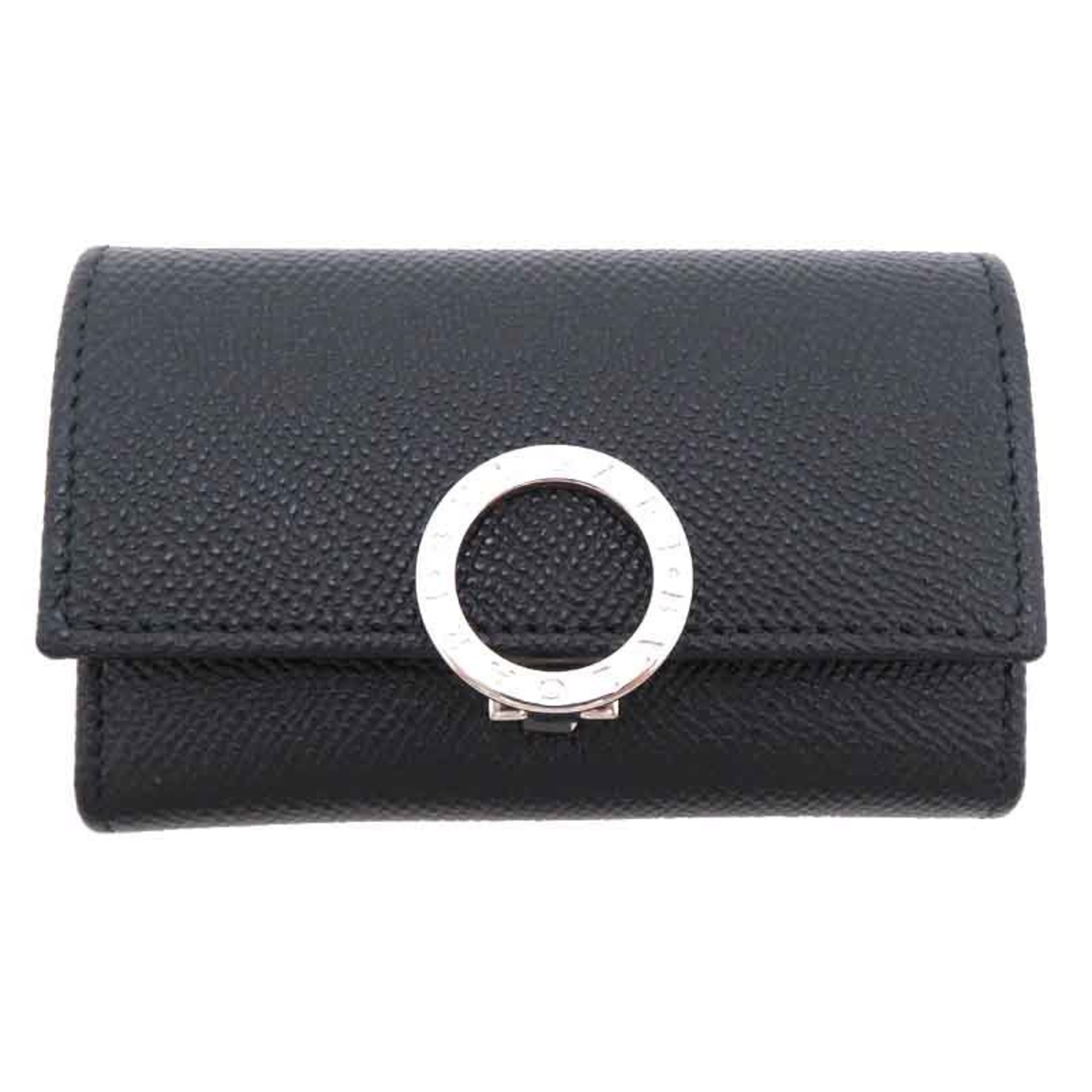 Bvlgari Bulgari 6-Key Case Men's Key 30422 Leather Black