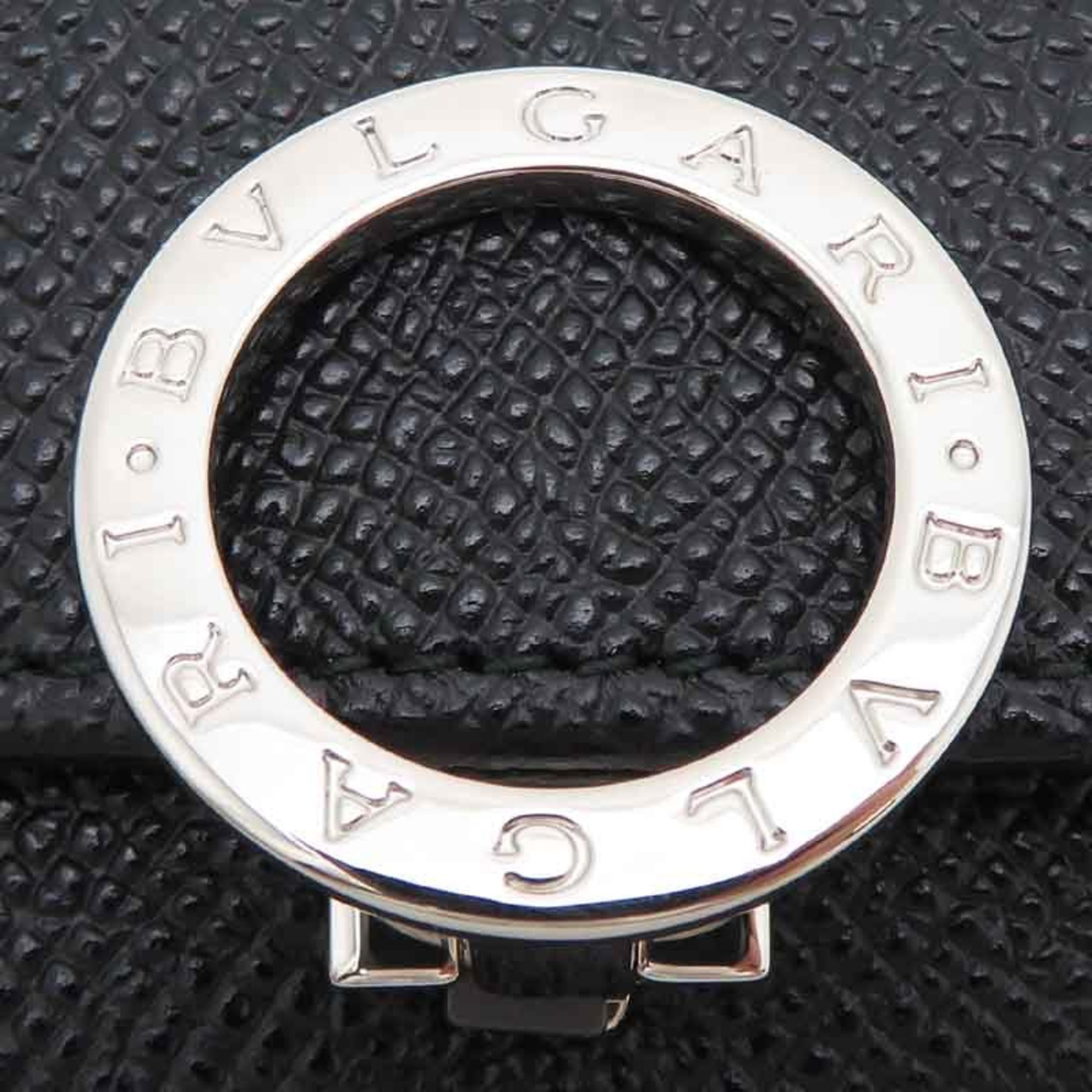 Bvlgari Bulgari 6-Key Case Men's Key 30422 Leather Black