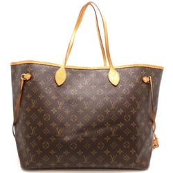 Louis Vuitton Initialed Neverfull GM Women's Tote Bag M40157 Monogram Brown