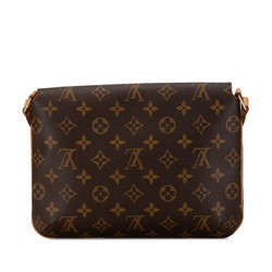 Louis Vuitton Monogram Musette Tango Short Shoulder Bag Handbag M51257 Brown PVC Leather Women's LOUIS VUITTON