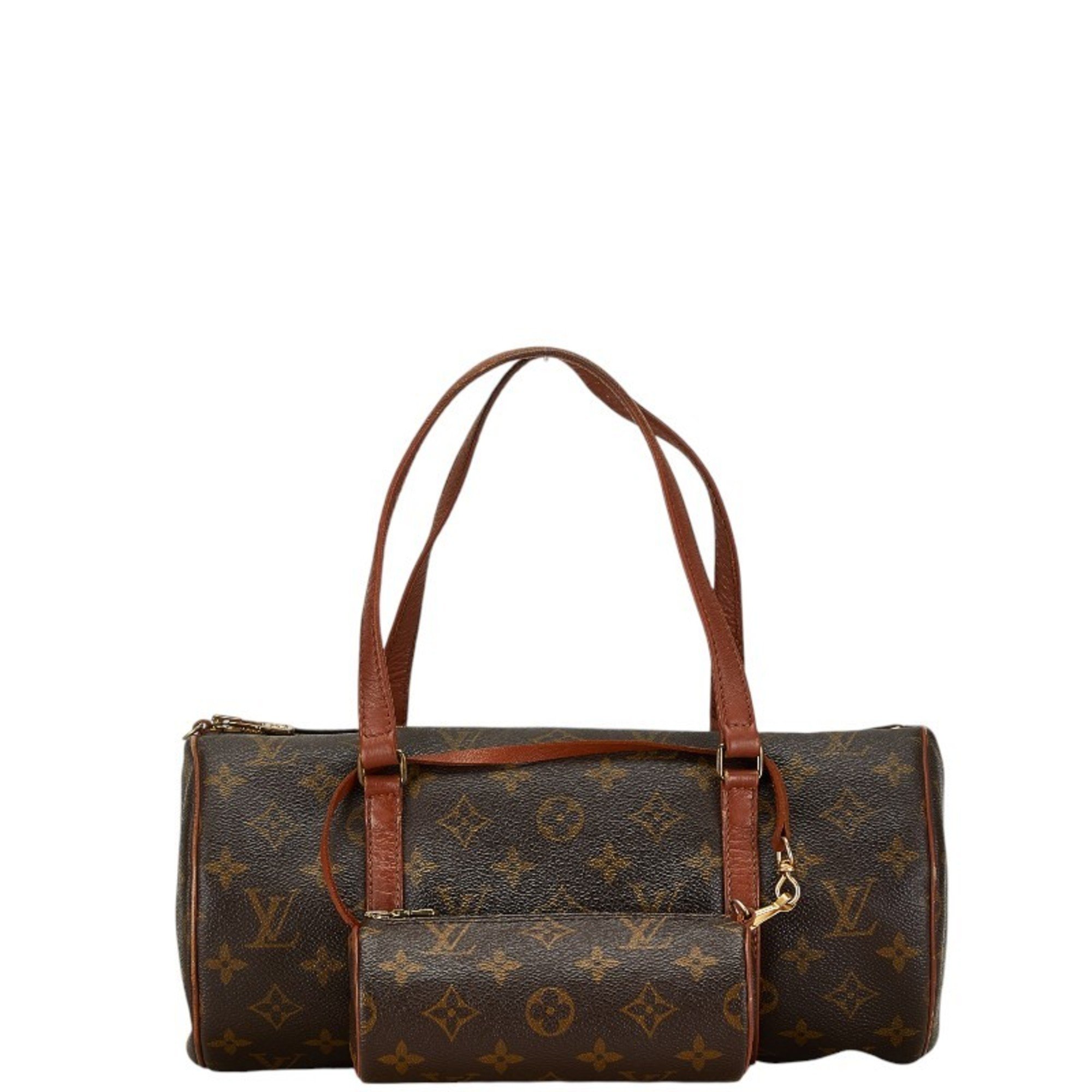 Louis Vuitton Monogram Papillon 30 Shoulder Bag M51365 Brown PVC Leather Women's LOUIS VUITTON