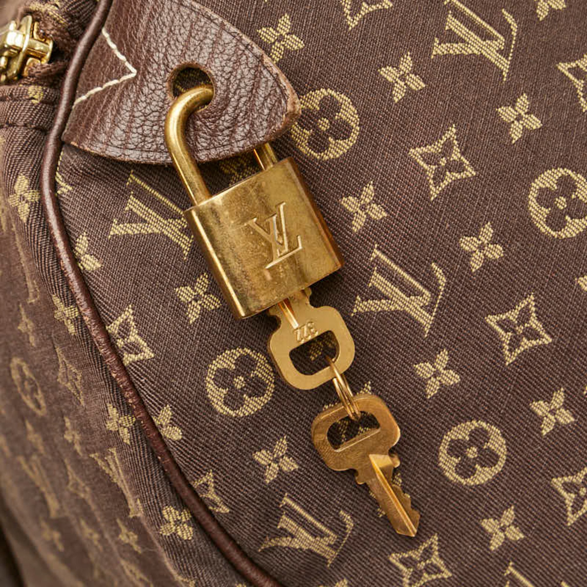 Louis Vuitton Monogram Run Speedy 30 Handbag Boston Bag M95224 Ebene Brown Canvas Leather Women's LOUIS VUITTON