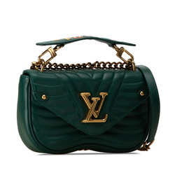 Louis Vuitton New Wave PM Handbag Shoulder Bag M55021 Emroad Green Leather Women's LOUIS VUITTON