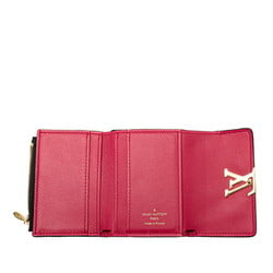 Louis Vuitton Portefeuille Capucines XS Tri-fold Wallet M68587 Black Pink Leather Women's LOUIS VUITTON