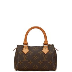 Louis Vuitton Monogram Speedy Handbag Shoulder Bag M41534 Brown PVC Leather Women's LOUIS VUITTON