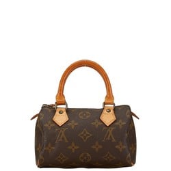 Louis Vuitton Monogram Speedy Handbag Shoulder Bag M41534 Brown PVC Leather Women's LOUIS VUITTON