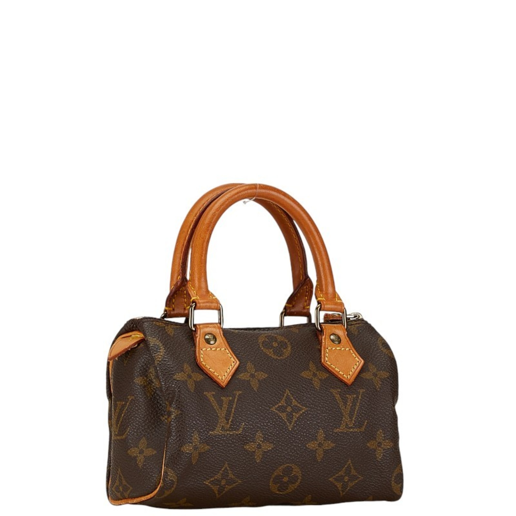 Louis Vuitton Monogram Speedy Handbag Shoulder Bag M41534 Brown PVC Leather Women's LOUIS VUITTON