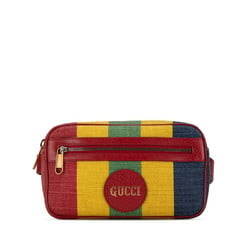 Gucci Baiadera Body Bag Waist 80/32 625895 Multicolor Canvas Leather Women's GUCCI