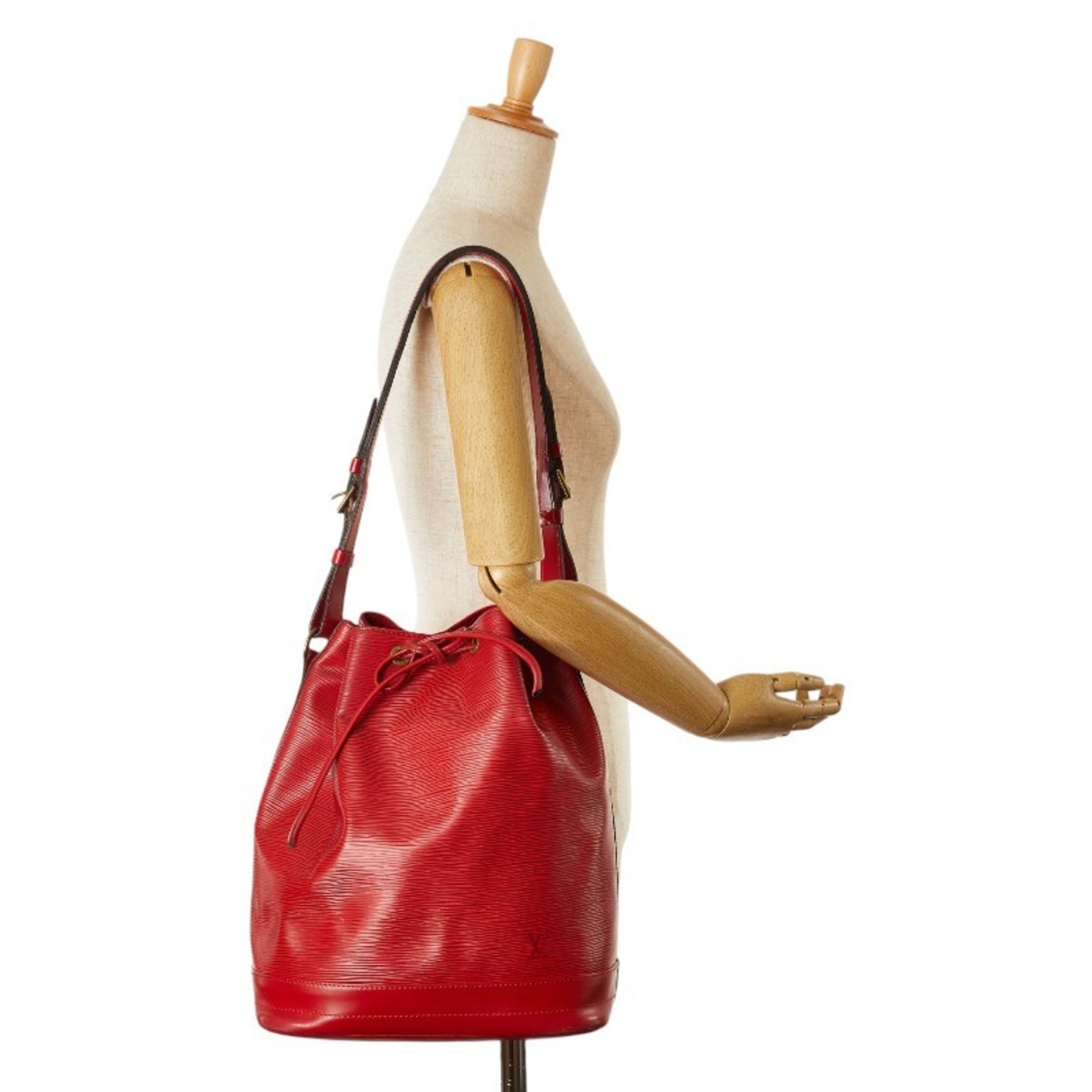 Louis Vuitton Epi Petit Noe Shoulder Bag M44107 Castilian Red Leather Women's LOUIS VUITTON