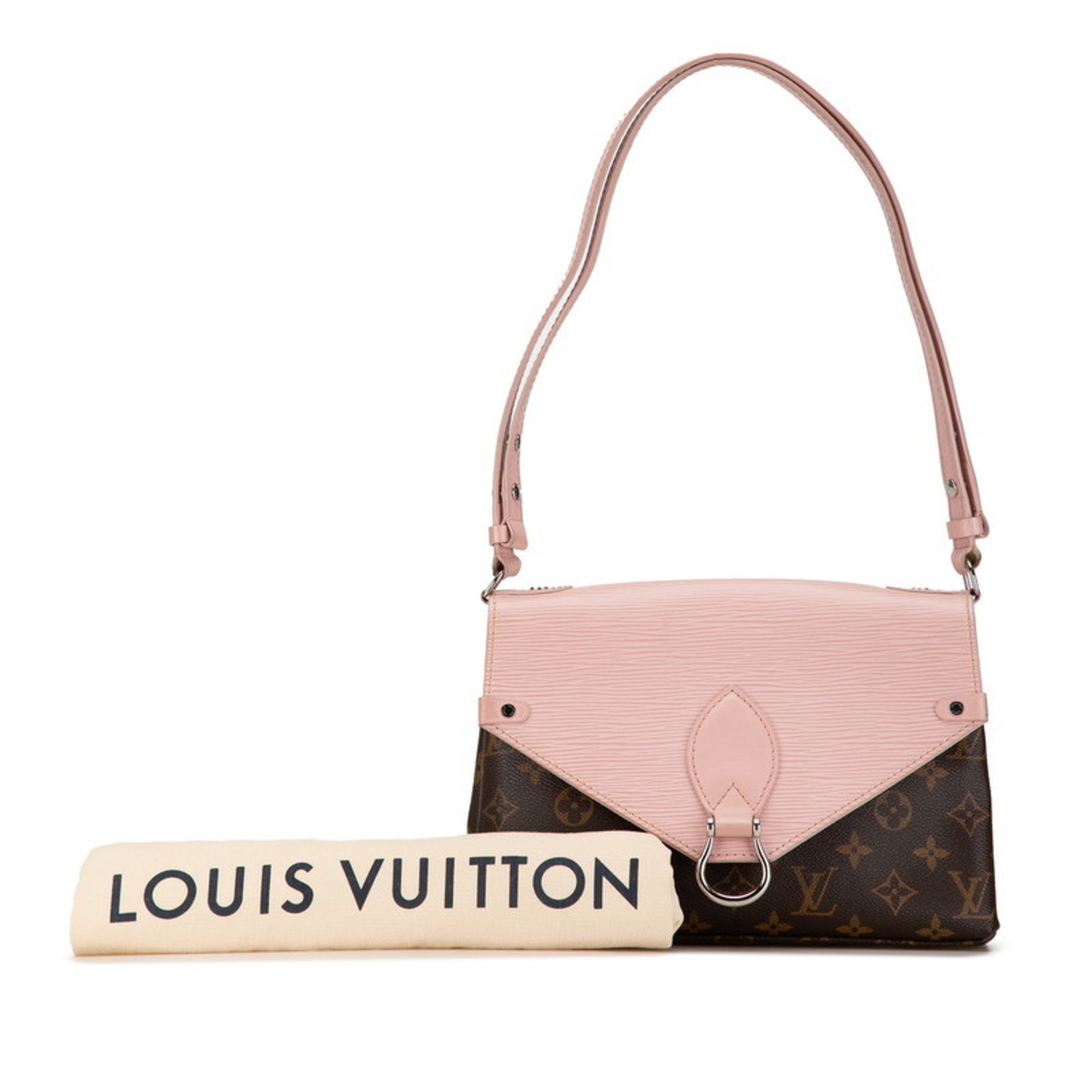 Louis Vuitton Monogram Epi Saint Michel Shoulder Bag M44033 Rose Ballerine Pink PVC Leather Women's LOUIS VUITTON