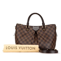 Louis Vuitton Damier Sienna PM Handbag Shoulder Bag N41545 Brown PVC Leather Women's LOUIS VUITTON