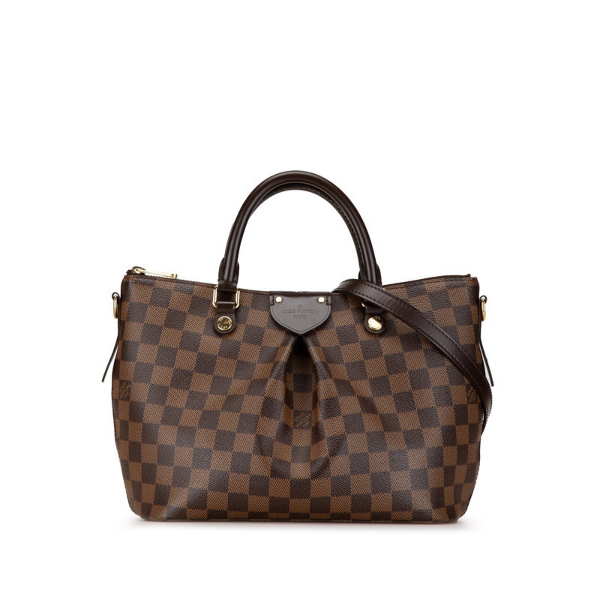 Louis Vuitton Damier Sienna PM Handbag Shoulder Bag N41545 Brown PVC Leather Women's LOUIS VUITTON