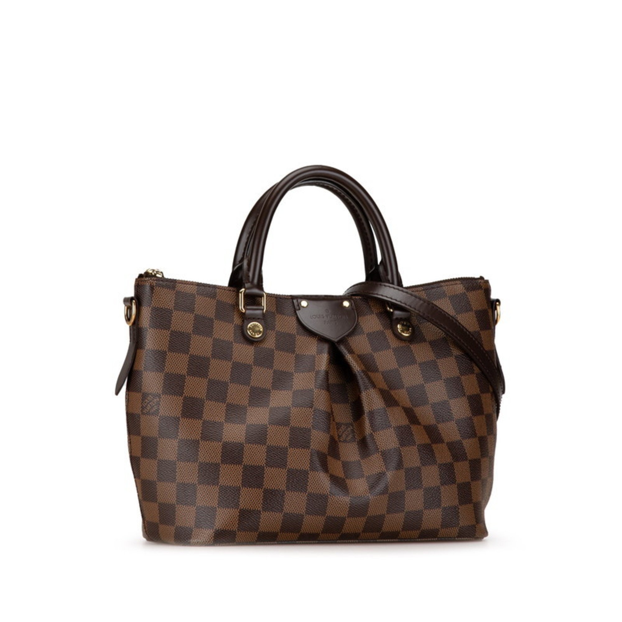 Louis Vuitton Damier Sienna PM Handbag Shoulder Bag N41545 Brown PVC Leather Women's LOUIS VUITTON